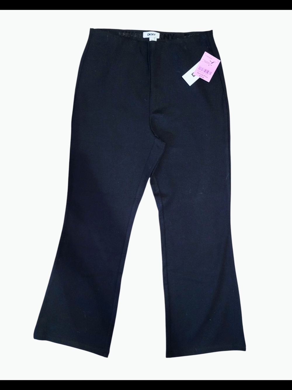 DKNY Black Boot-Cut Pull-On Pants